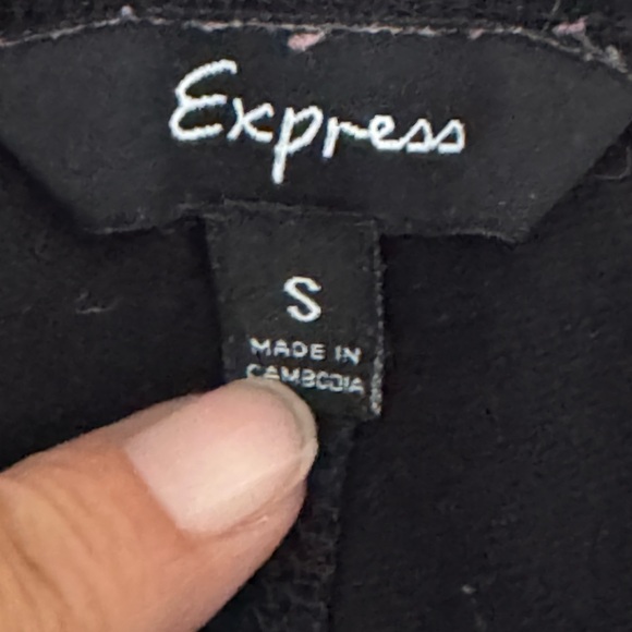 B-108 Express Black Elastic Waist Pull on‎ Pants Size S - Picture 8 of 13